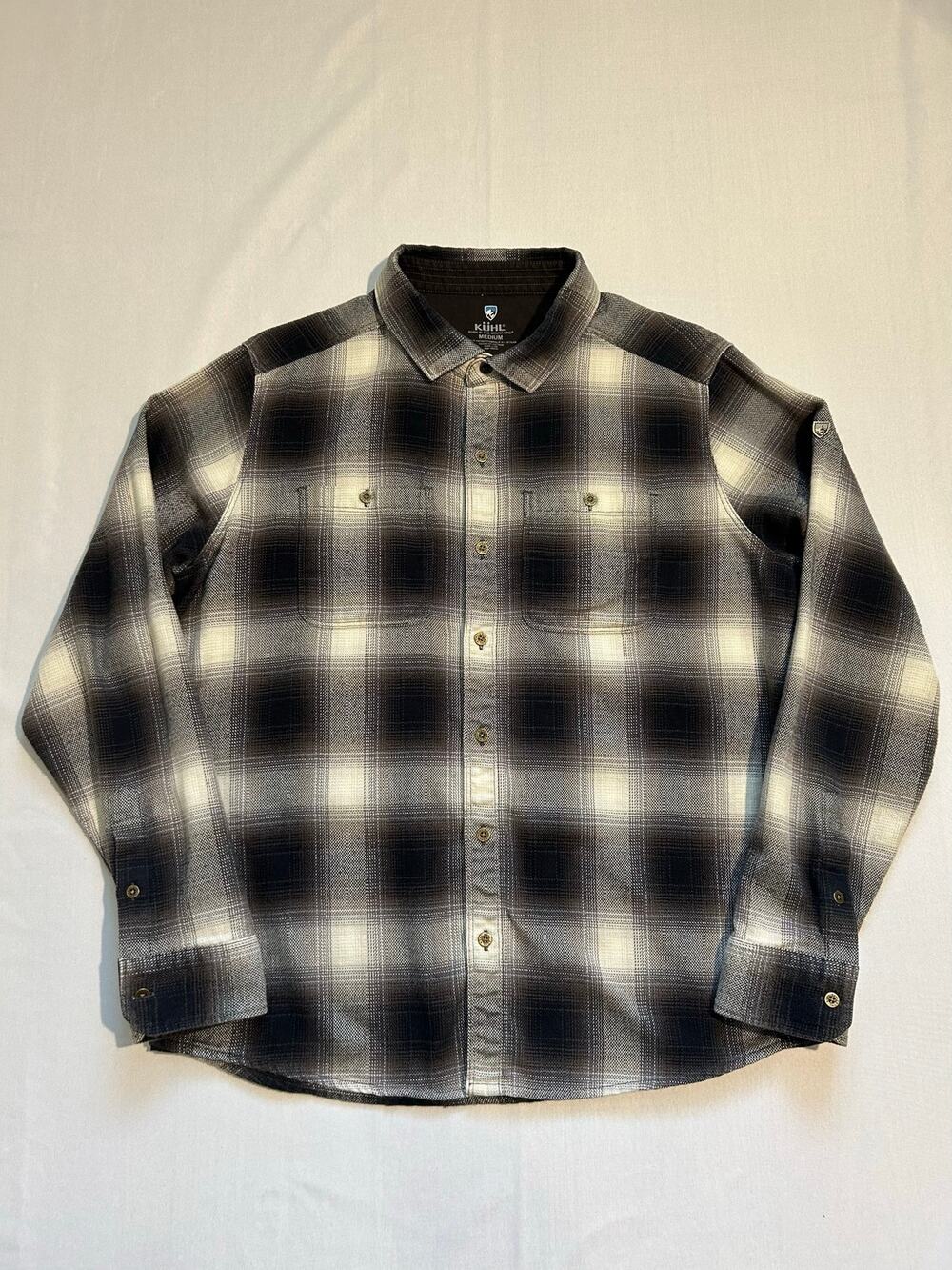 Kuhl Law Flannel Long Sleeve Button-Up Shirt Plaid Medium